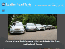 Tablet Screenshot of leatherheadtaxis.net